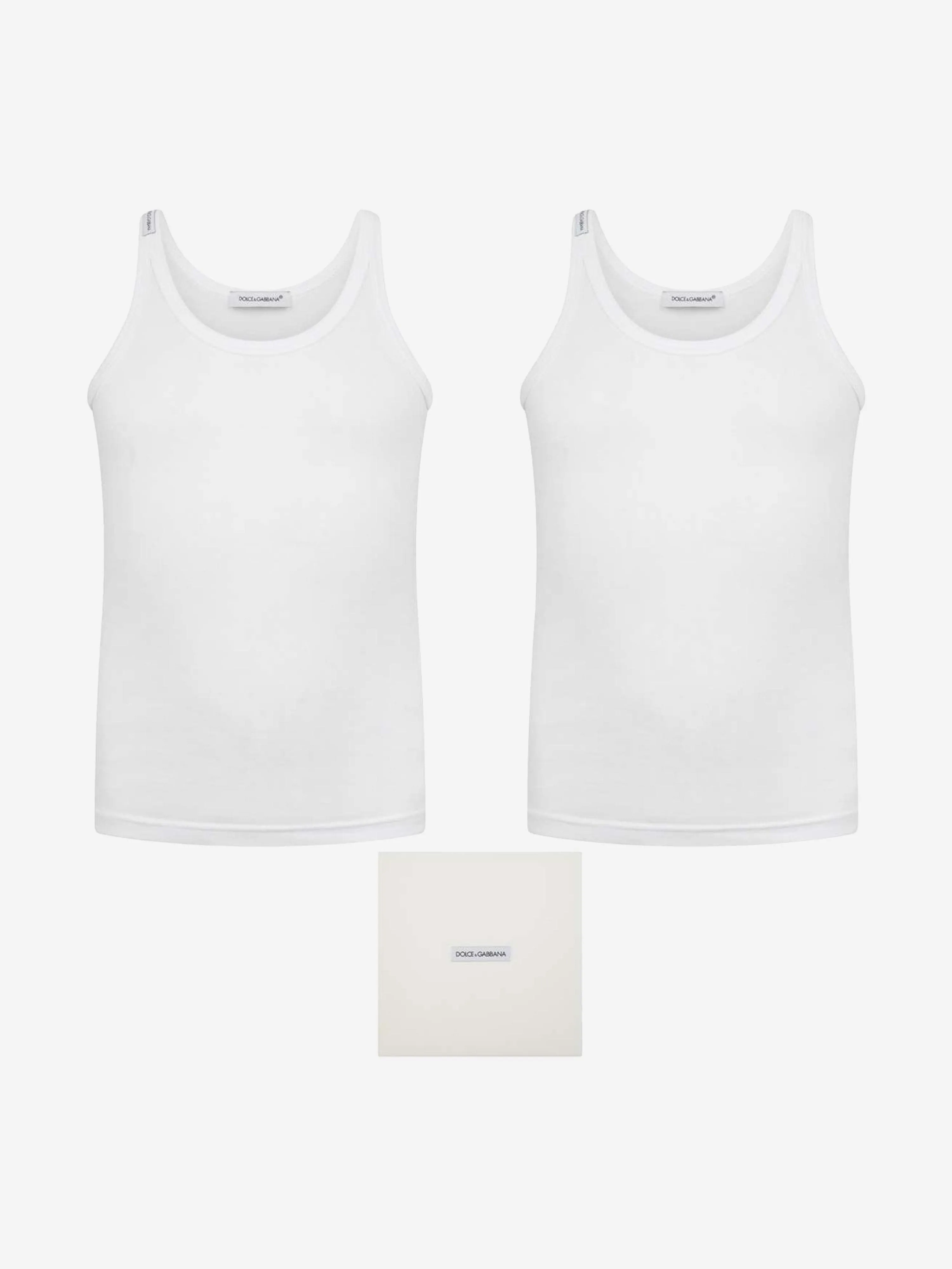 Dolce & Gabbana Boys Vest Tops Two Pack