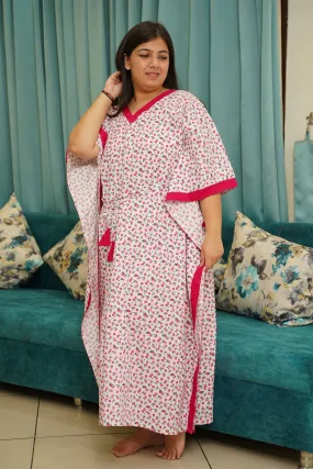 Floral Delight Kaftan Night Gown