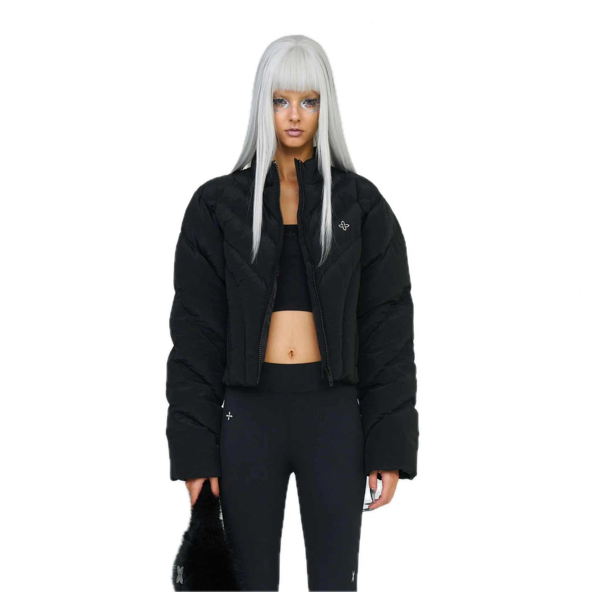 FUTURE Storm Down Puff Jacket In Black