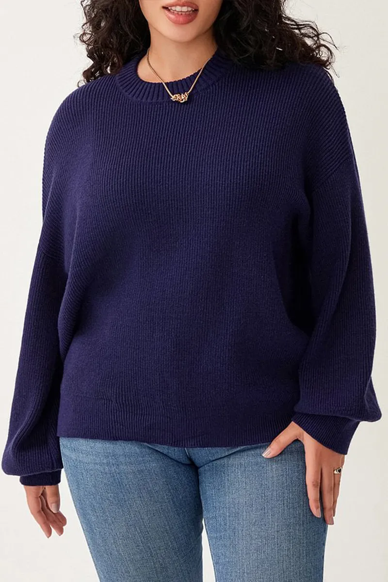 HTT1048 Everyday Cozy Knit Sweater Top