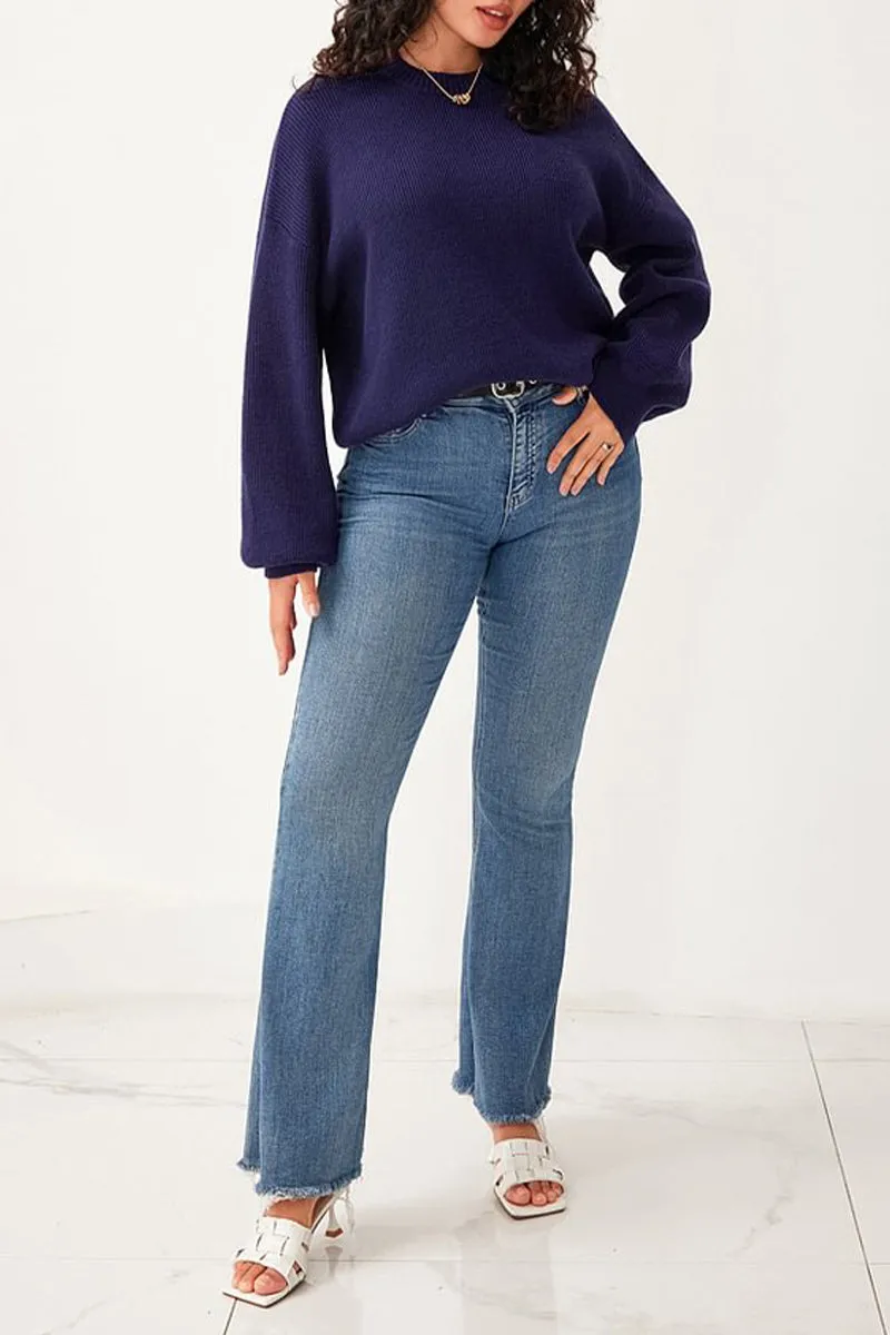 HTT1048 Everyday Cozy Knit Sweater Top