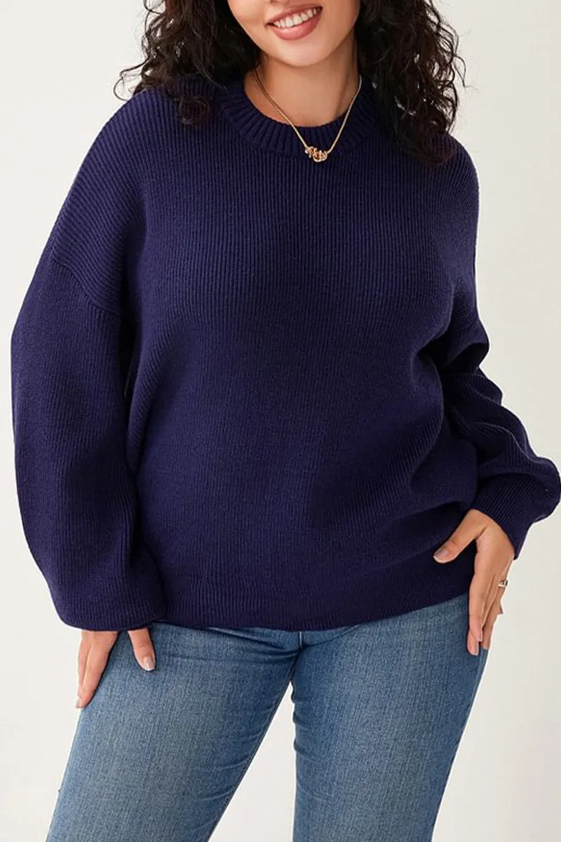 HTT1048 Everyday Cozy Knit Sweater Top