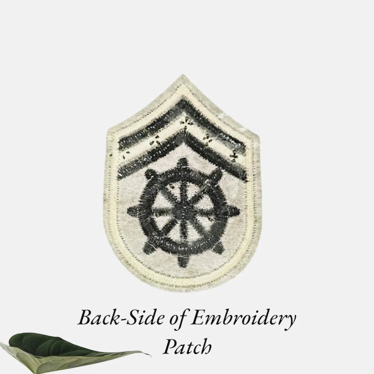 Khadi Color Army Style Embroidery Patch