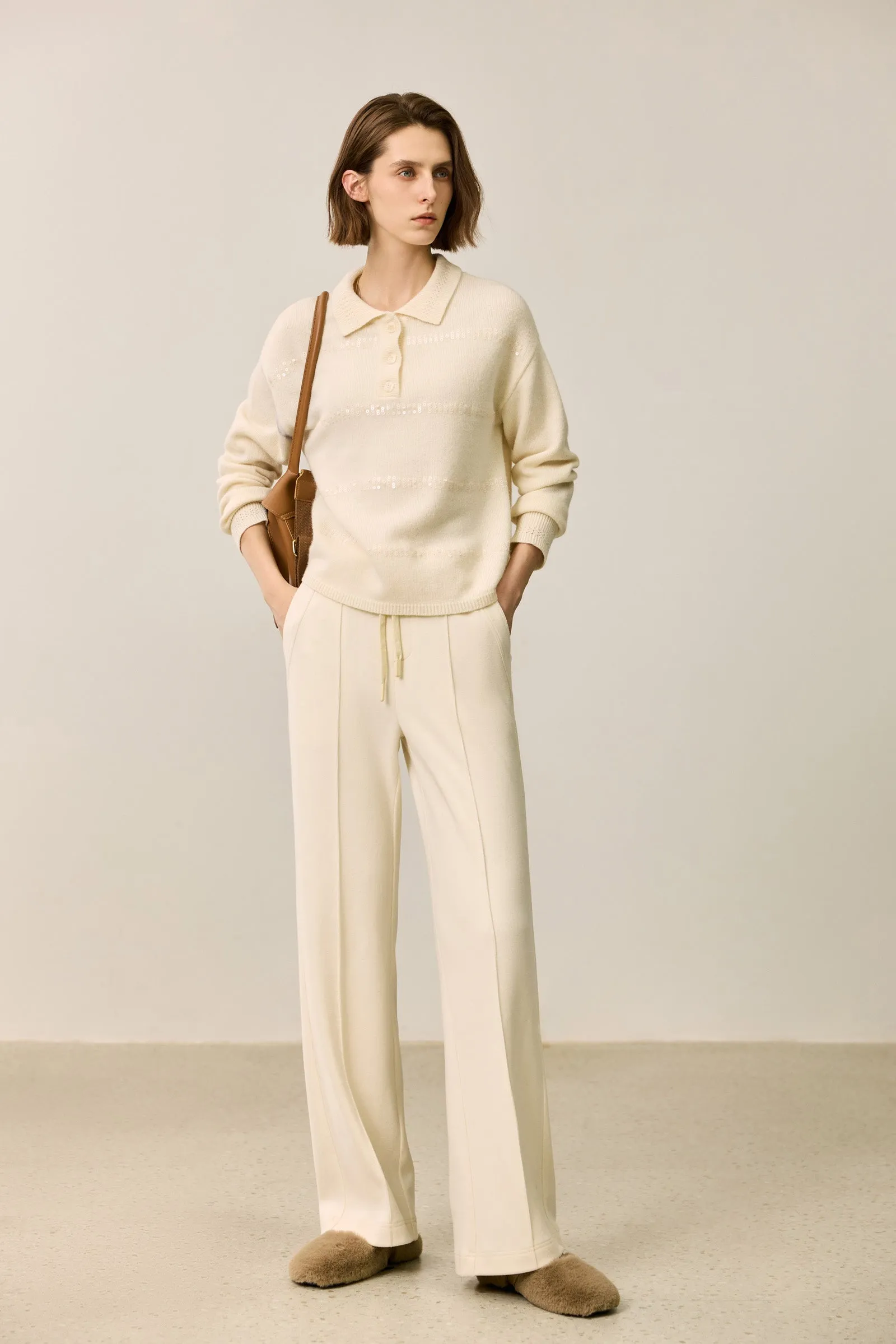 LILY Relaxed Drawstring Wide Leg Pants