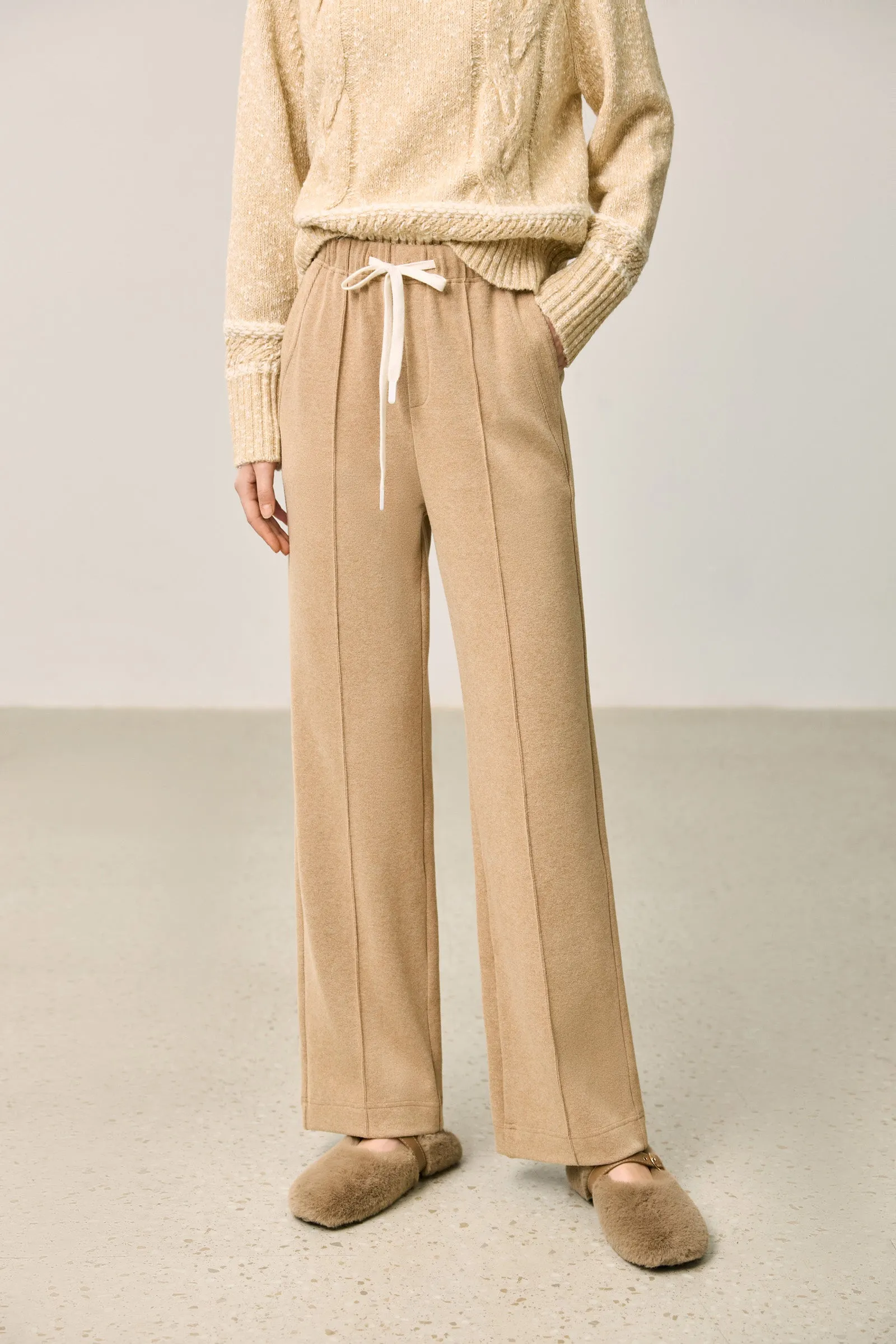 LILY Relaxed Drawstring Wide Leg Pants