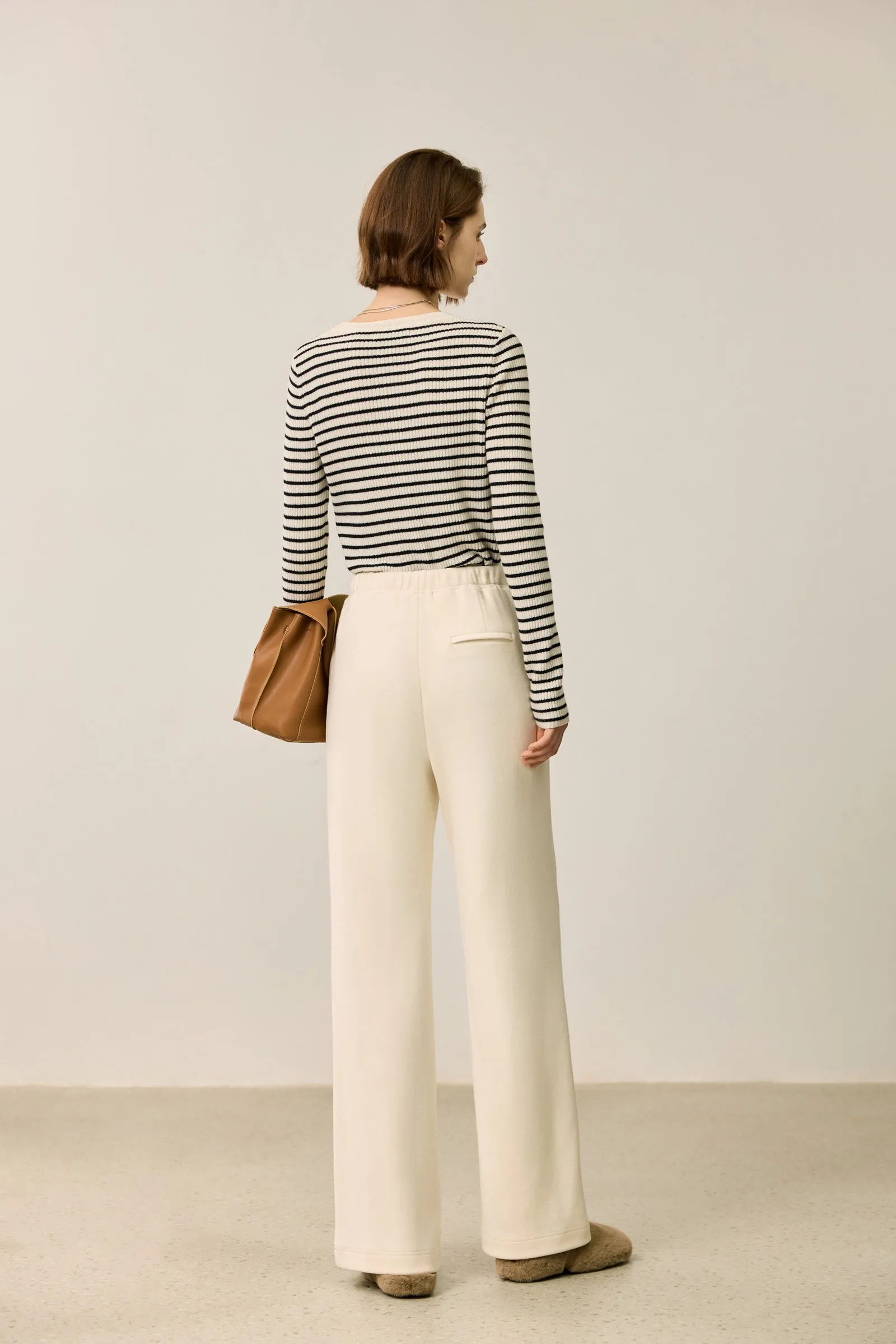 LILY Relaxed Drawstring Wide Leg Pants