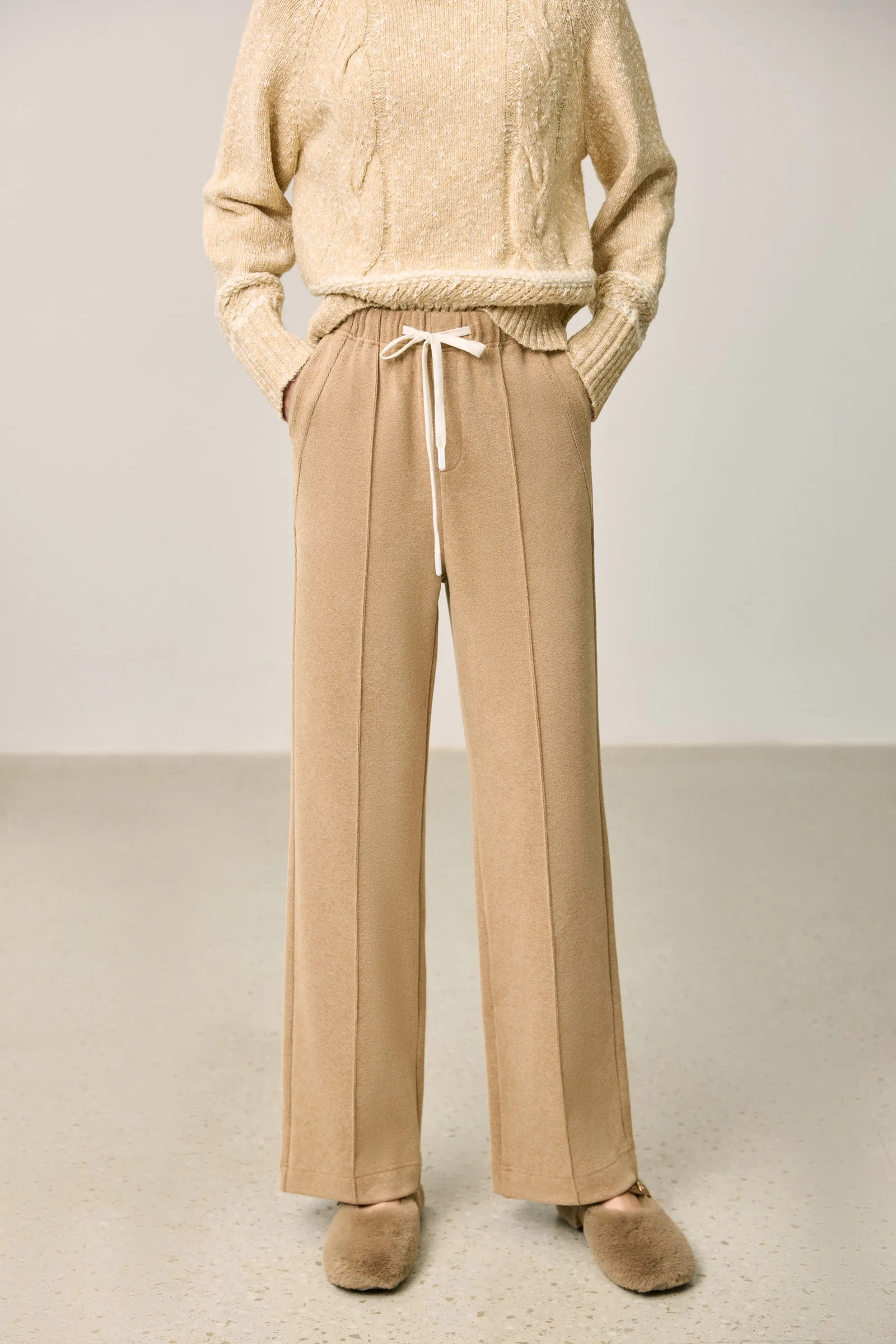 LILY Relaxed Drawstring Wide Leg Pants