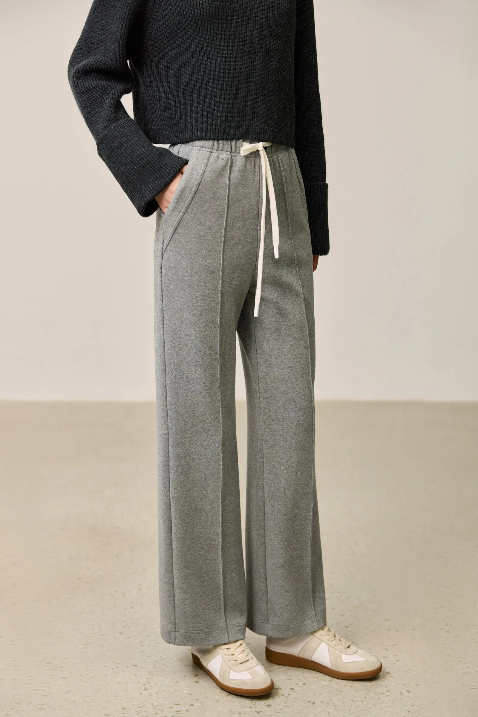 LILY Relaxed Drawstring Wide Leg Pants