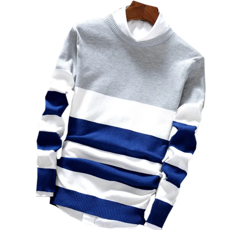 Men Round-Neck Korean Trendy Tops Sweater