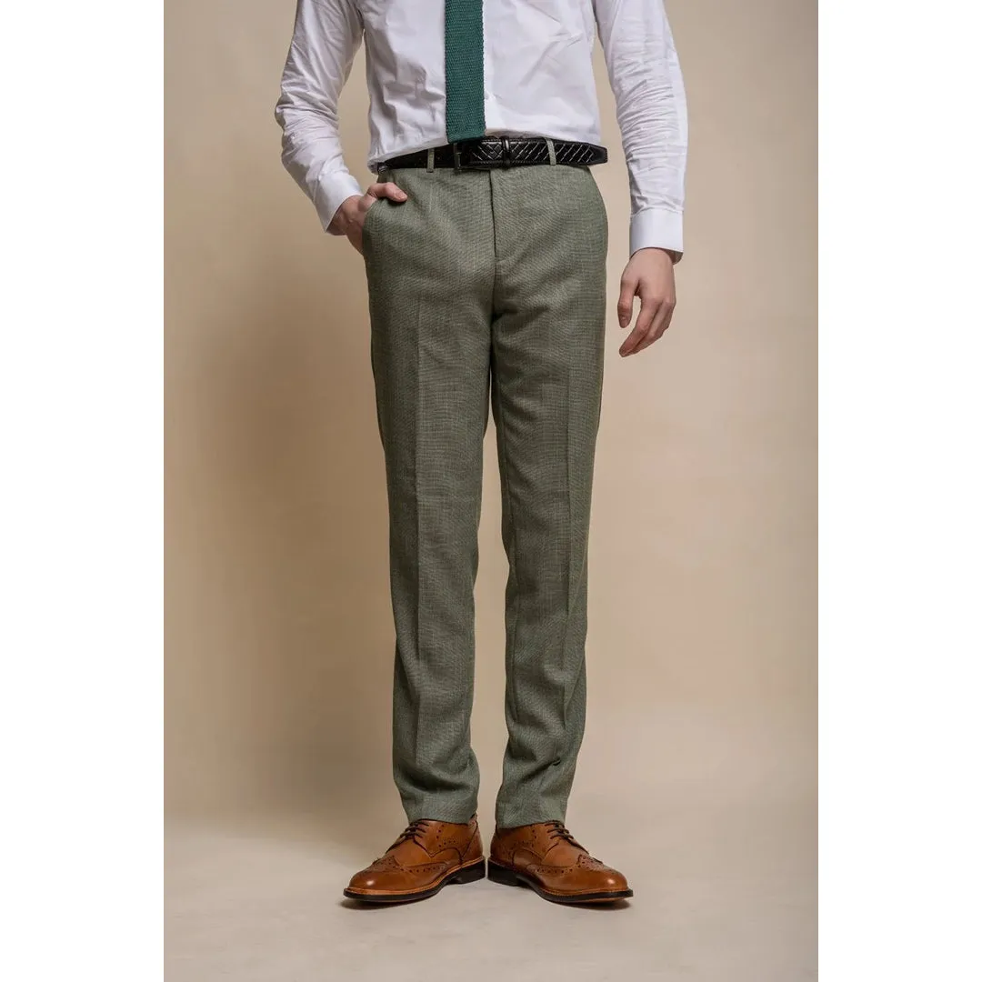 Miami - Men's Sage Green Summer Trousers