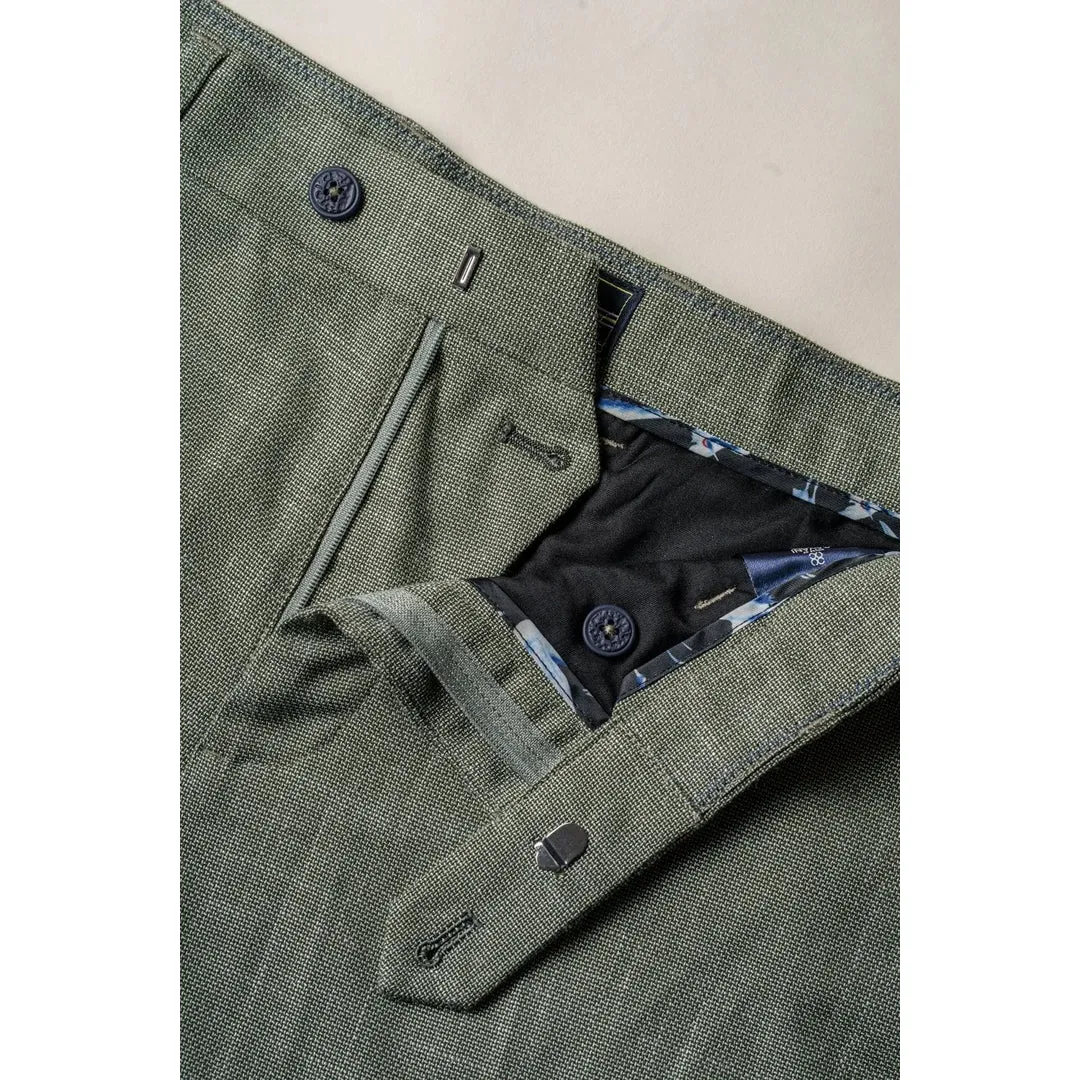 Miami - Men's Sage Green Summer Trousers