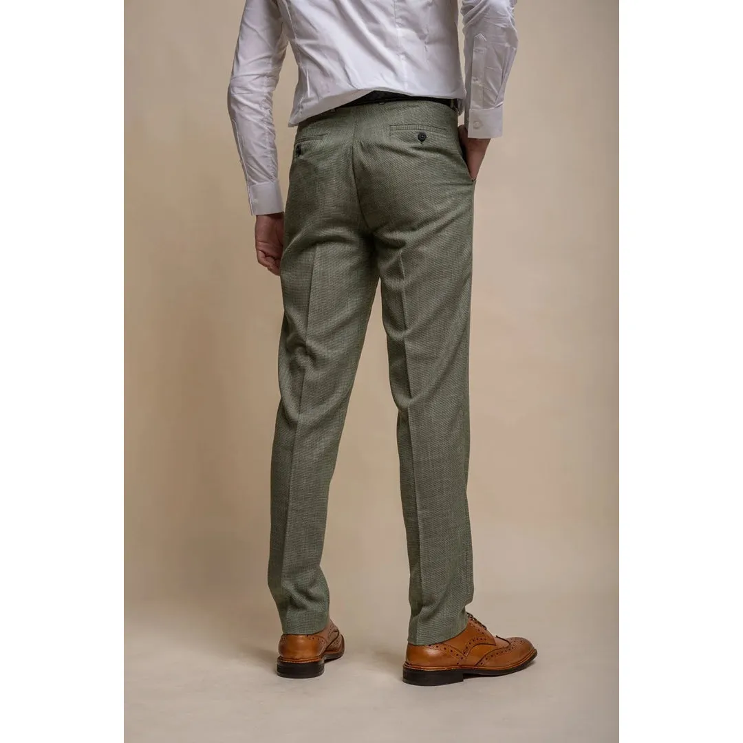 Miami - Men's Sage Green Summer Trousers