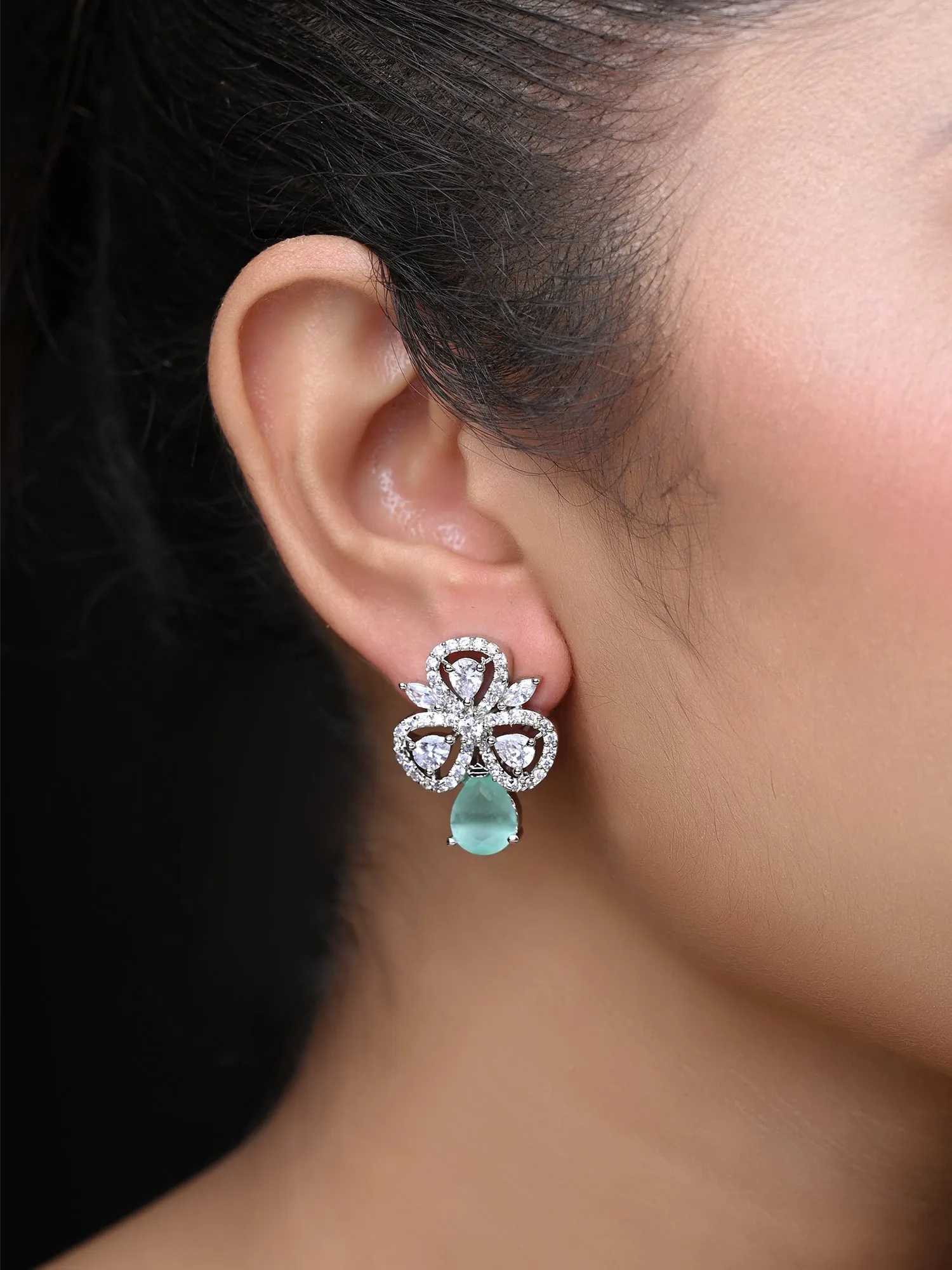 Rasika American Diamond Mint Green Tops