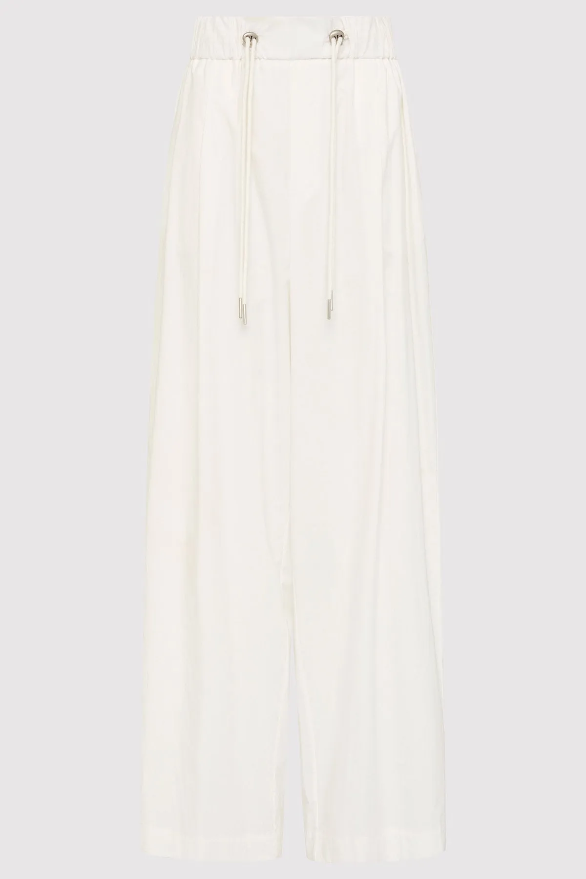 Relaxed Drawstring Pants - White