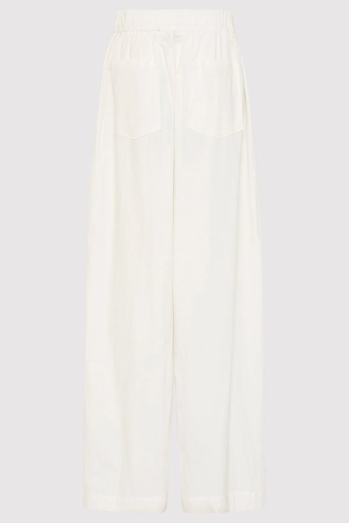 Relaxed Drawstring Pants - White