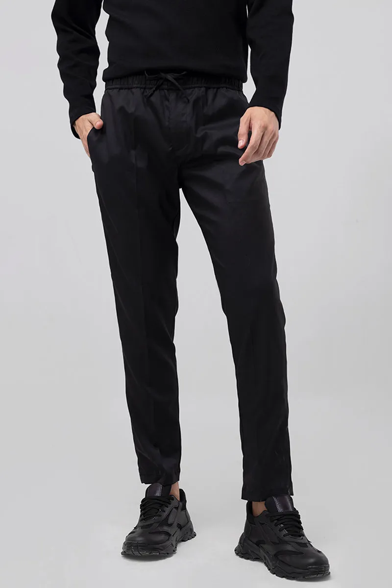 Relaxed Fit Black Pant