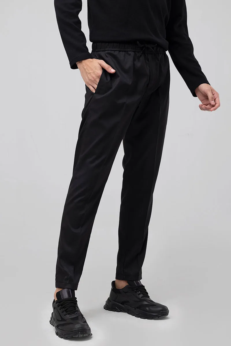 Relaxed Fit Black Pant