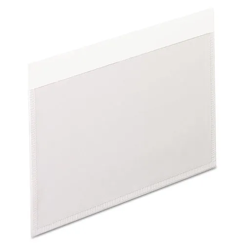 Self-adhesive Pockets, 3 X 5, Clear Front/white Backing, 100/box