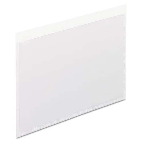 Self-adhesive Pockets, 4 X 6, Clear Front/white Backing, 100/box