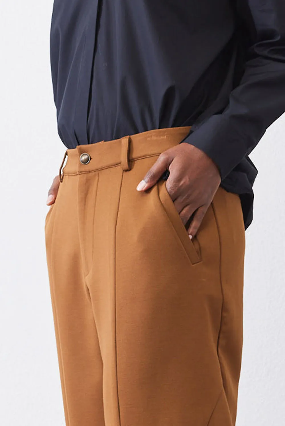 Stretch Suit Detail Oriented Tapered Pants