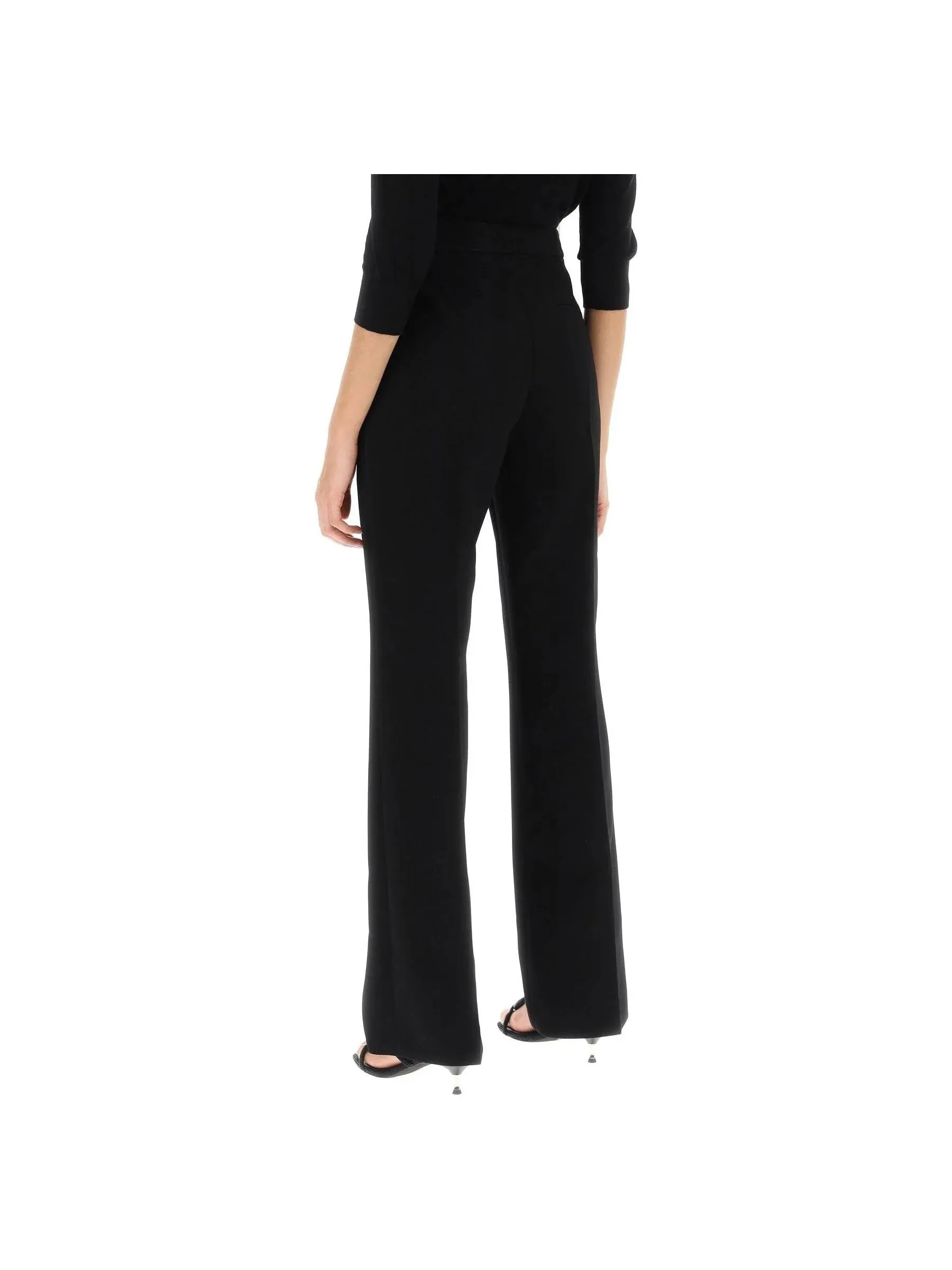 Techno Crepe Straight Leg Trousers