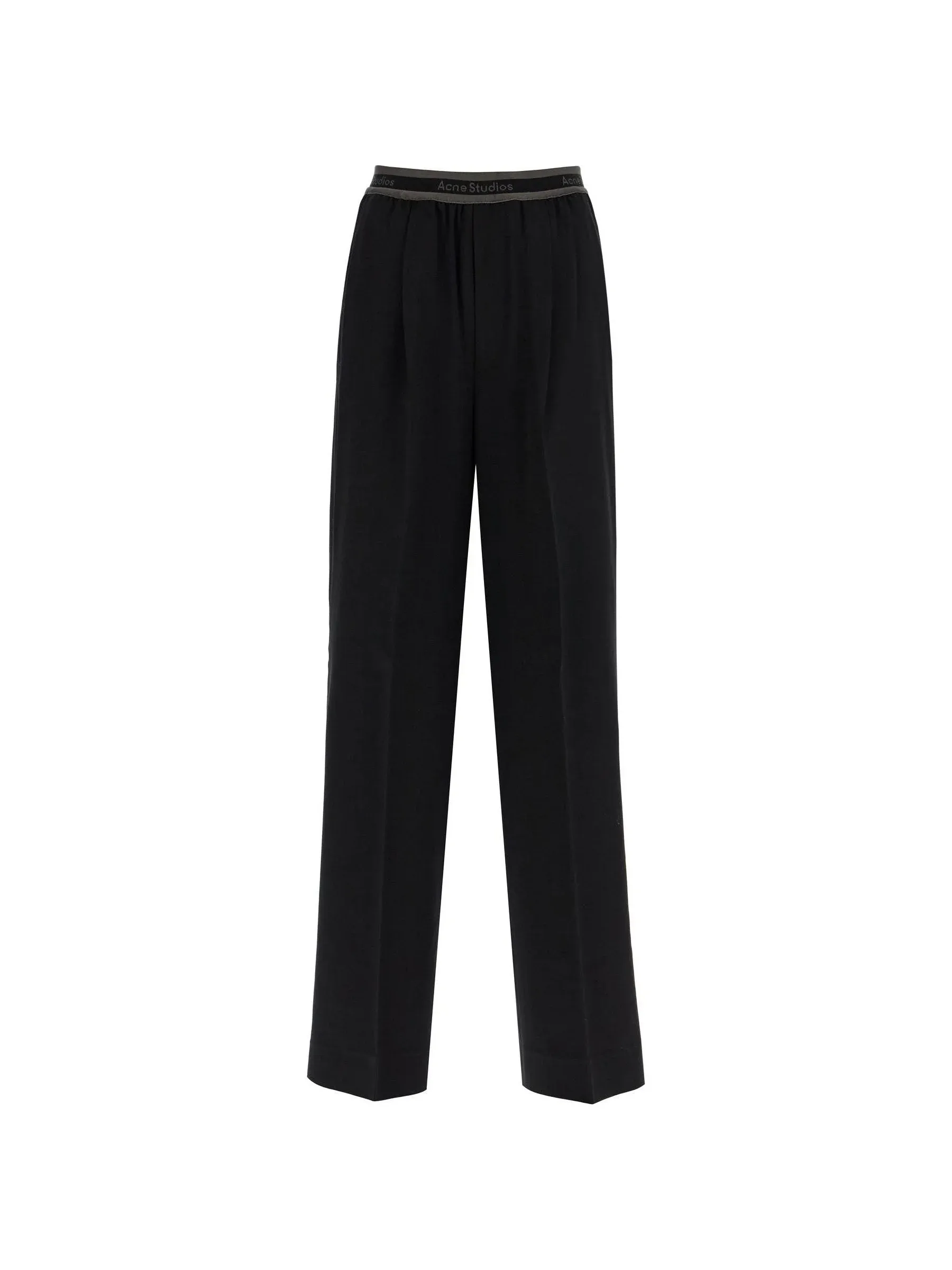 Wide Leg Logo Tape Trousers