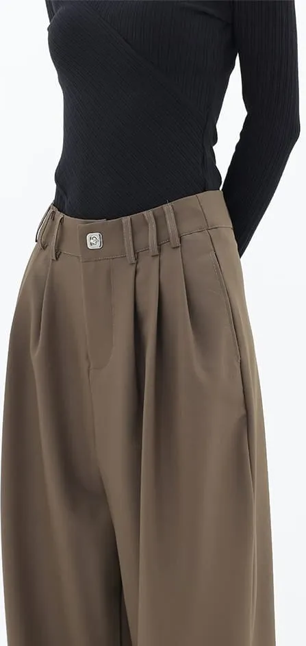 Wide Leg Multi-Pleated Pants