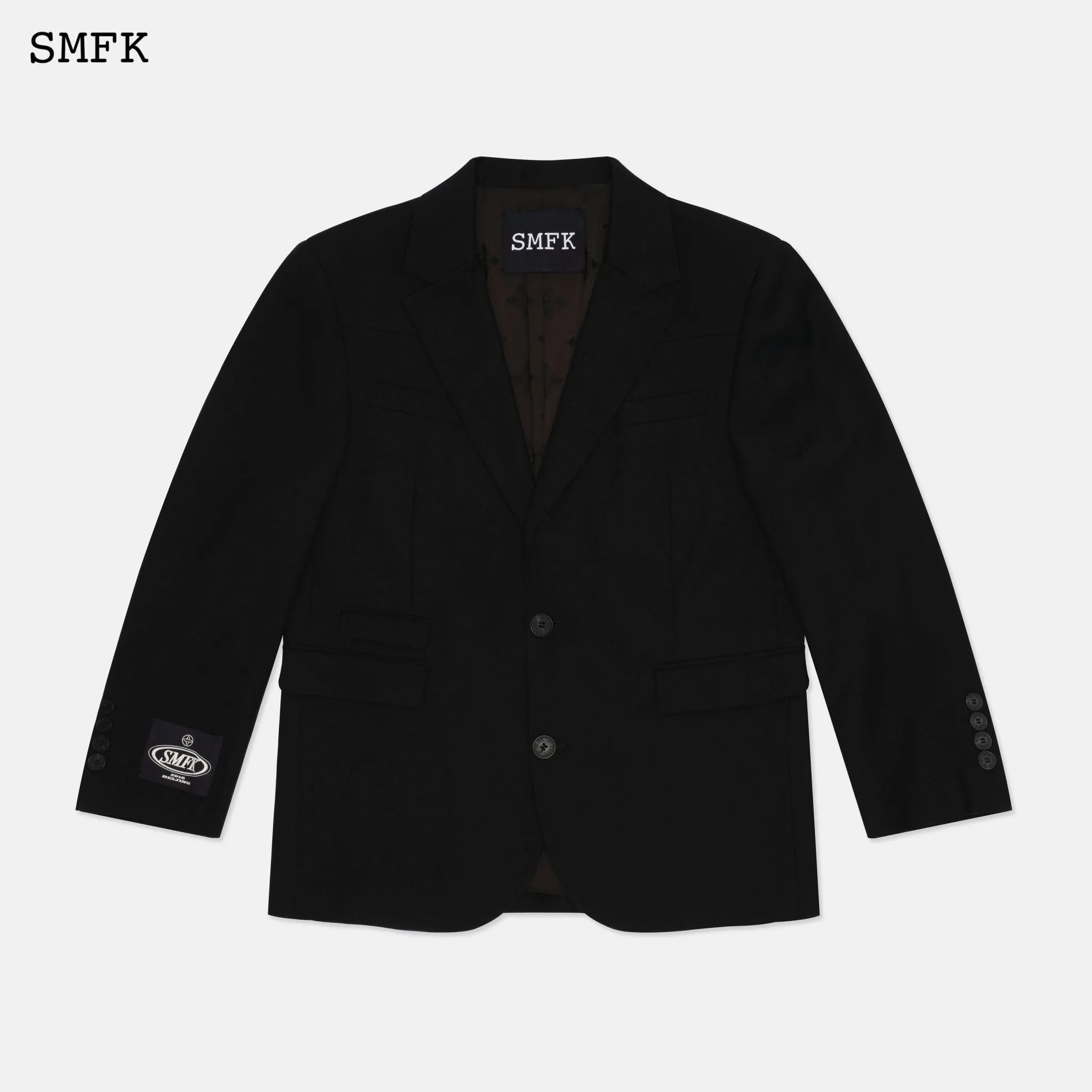 Wild World Mirroring Black Wool Jacket