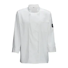 Winco UNF-5WS Relaxed Chef's Jacket, White, Small