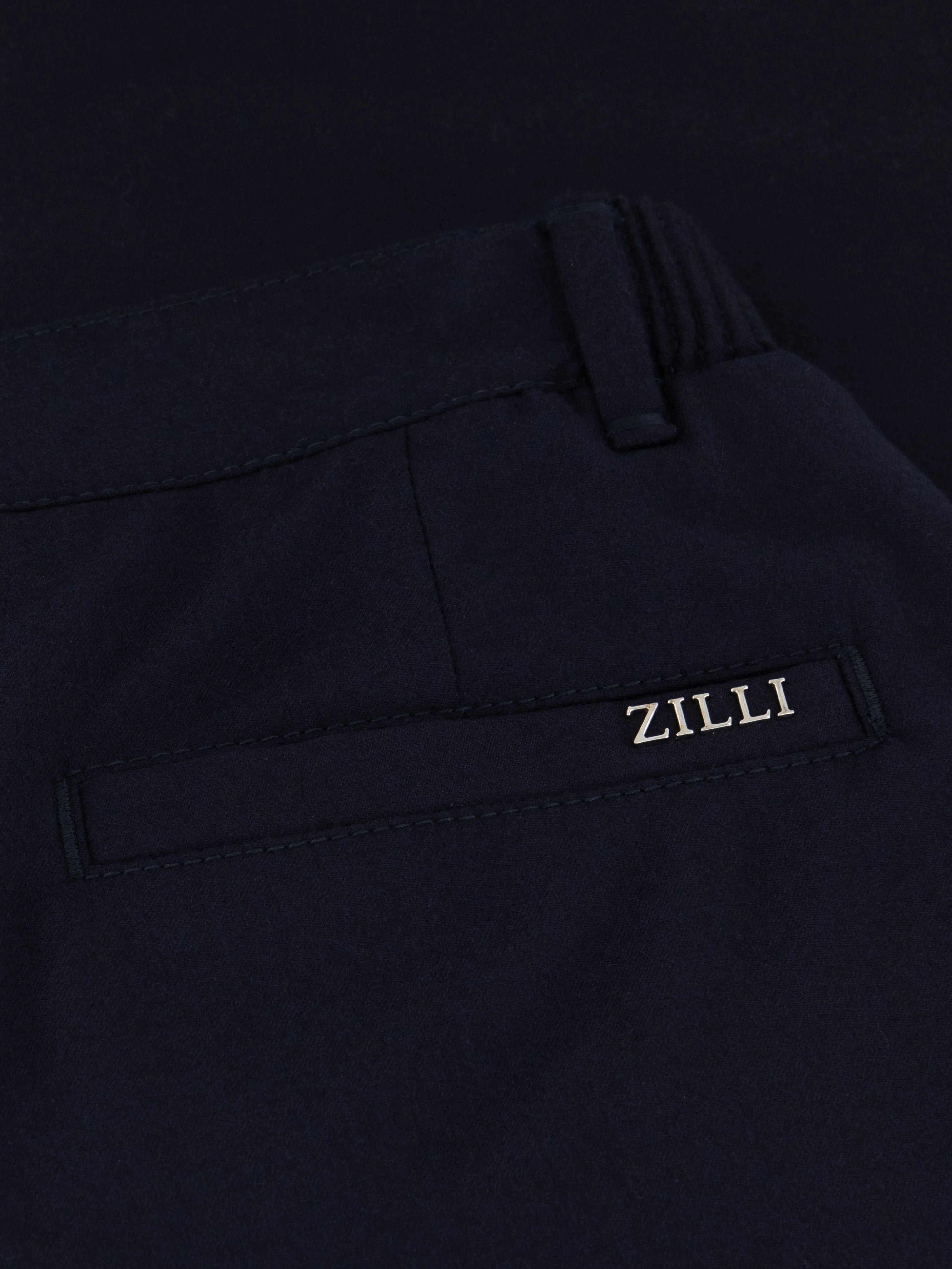 Wool Trousers Blue Navy